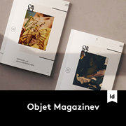 Objet Magazine 潮流生活作品集杂志画册INDD模板 G2020042001