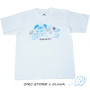 Circ Store x Oliwa 奥莉蛙艺术家合作款 小猫与战士原创设计T恤