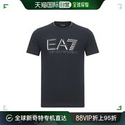 香港直邮EMPORIO ARMANI 安普里奥 阿玛尼 字母印花圆领短袖海军T