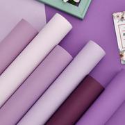 粉紫淡紫浅紫色浪漫紫壁纸无纺布，电视背景墙纸，家用卧室北欧风现代