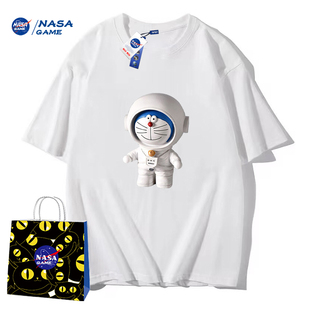 NASA GAME联名直播2024纯棉短袖t恤男女潮牌上衣情侣装XC