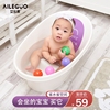 。婴儿洗澡盆家用幼儿，浴桶新生儿宝宝可坐靠浴盆加大儿童洗澡桶神