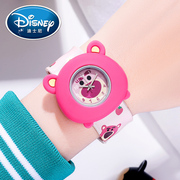 迪士尼儿童手表幼儿园宝宝男孩女孩草莓，熊卡通(熊卡通，)啪啪表学生玩具手表