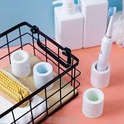 牙刷牙具吸座垫水磨石干架杯浴室用品创意硅水燥%牙刷牙刷藻土
