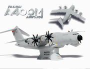 送工具1 76手DIY工拼装立体纸模型空客A-400M运输飞机 3D折纸玩具