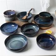陶瓷餐具套装简约北欧家用窑变欧式陶瓷碗盘子吃饭碗米饭碗碟菜碗