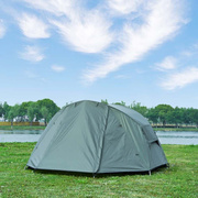 户外露营双层便携式帐篷，铝杆双人折叠帐篷，防雨防晒野营装备