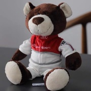 奥迪熊赛车熊Audi玩具熊泰迪熊车载毛绒玩具4s店创意
