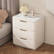 实木床头柜简约现代置物架轻奢床边柜，卧室家用小型床头收纳柜