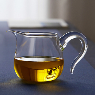 公道杯玻璃加厚耐热日式茶漏套装，家用单个功夫茶具茶海过滤分茶器