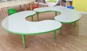 高档幼儿园桌椅儿童桌子椅子套装家用塑料玩具桌全脑课桌升降月亮
