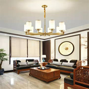 新中式全铜吊灯 现代中式大气端庄客厅卧室餐厅灯具 创意led灯饰