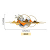 新中式墙面创意装饰挂件客厅电视背景墙上轻奢时尚金属简约风壁饰