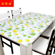 印花不透明pvc餐桌布，防水软玻璃，塑料台布桌垫防油茶几垫水晶板