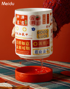 复古筷子筒陶瓷筷子架筷子篓沥水筷盒筷笼家用厨房餐具收纳置物架
