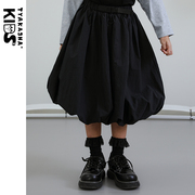 黑白系列tyakashakids塔，卡沙童装裙子女童，百搭蓬蓬裙半身裙