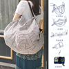 韩版日式旅行折叠购物袋，环保袋便携大容量单肩包一秒收纳包收纳袋