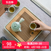 南山先生松青釉茶盘家用2022小型日式茶杯沥水托盘干泡台陶瓷