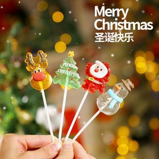 圣诞节糖果圣诞棒棒糖，可爱高颜值卡通硬糖礼盒装，儿童平安夜小礼物