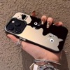 黑白猫咪适用苹果15手机壳2024女款高级感iphone15promax套14pro全包，13p的硅胶mini镜头i11软xr防摔ip12pr0