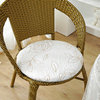 纯棉布艺坐垫小圆凳海绵椅子，垫圆形板凳，罩纯色四季通用加厚可拆洗