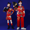 民族风女装女童中国风唐装汉服儿童啦啦队演出服男童元旦表演服装