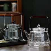 提梁壶煮茶器煮茶炉玻璃红茶，泡茶壶耐高温电陶炉煮茶茶具套装家用