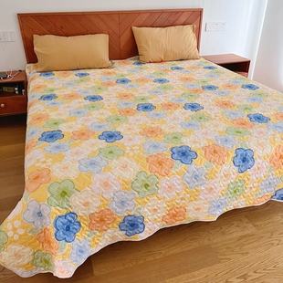 床盖双面两用绗缝垫被四季通用榻榻米加厚夹棉床单防滑大尺寸炕单