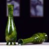 金丝楠木绿料花瓶乌木阴沉u木瓶子摆件插花空瓶绿植瓶手工木雕刻