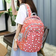 韩版印花双肩包女休闲户外旅行包中学生书包女士背包