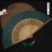。折叠扇子女扇日式和风出口品质和服扇竹柄精致折叠扇子古风送小