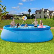 户外大型支架水池游泳池，成人充气儿童洗澡家用圆形，戏水池移动过滤