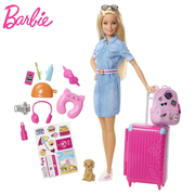 芭比娃娃套装玩具女孩礼盒衣服换装版旅行芭比马里布旅行