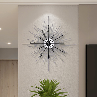 挂钟客厅家用极简创意时尚现代免打孔钟表简约大气艺术装饰时钟
