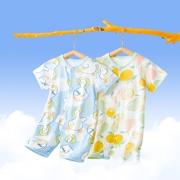 新生婴儿儿连体衣纯棉宝宝衣服，短袖哈衣爬服夏季薄款睡衣夏装短爬