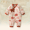shiningmoment婴儿衣服宝宝，喜庆年服红色，加棉加厚保暖连体衣棉服