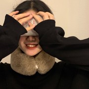 日本购FS气质围巾女秋冬季x学生保暖护颈仿皮草围巾毛绒绒毛领