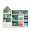 可比熊实木儿童房家具，组合套装客厅玩具收纳架，书柜宝宝绘本置物架