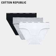 棉花共和国女款微型窗单向导，湿科技舒适棉质面料简约低腰51111811