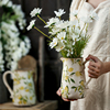 复古陶瓷花瓶摆件客厅插花高级感创意艺术，法式美式欧式陶罐装饰品