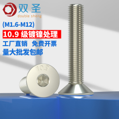 m1 . 6-m10 10.9级镀镍螺丝钉