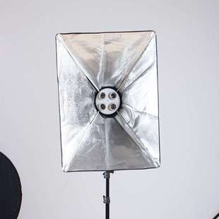 虞光柔光箱套装摄影灯摄影棚拍摄人像补光摄影器材含灯架2个
