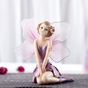 欧式树脂天使花仙子娃娃摆件家居装饰品车饰摆设生日蛋糕装饰摆件