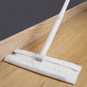 家用免手洗干湿防尘拖把平板，轻便地拖木地板尘推可夹吸尘纸