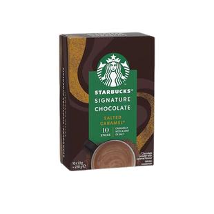 自营Starbucks星巴克焦糖海盐可可粉热巧克力粉冲饮品220g
