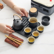 旅行功夫茶具便携式套装泡茶户外旅游露营喝茶装备，小套茶杯礼定制