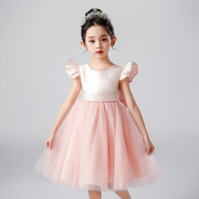 女童公主裙2-10岁幼儿园六一儿童节表演服装女宝宝礼服网纱裙子夏