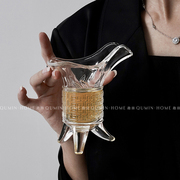 创意仿古酒樽玻璃白酒杯家用分酒器古代帝王爵杯套装个性烈酒杯子