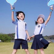 运动风班服中小学生学院，风服装小朋友，一年级礼服裙子夏装教师jk