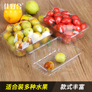 一次性水果打包盒子塑料保鲜盒，透明生鲜蔬果，打包盒无盖水果托盘